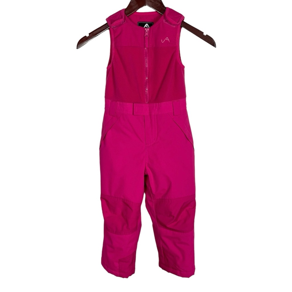 Vertical '9 Girl's Pink Snow Bib Pants